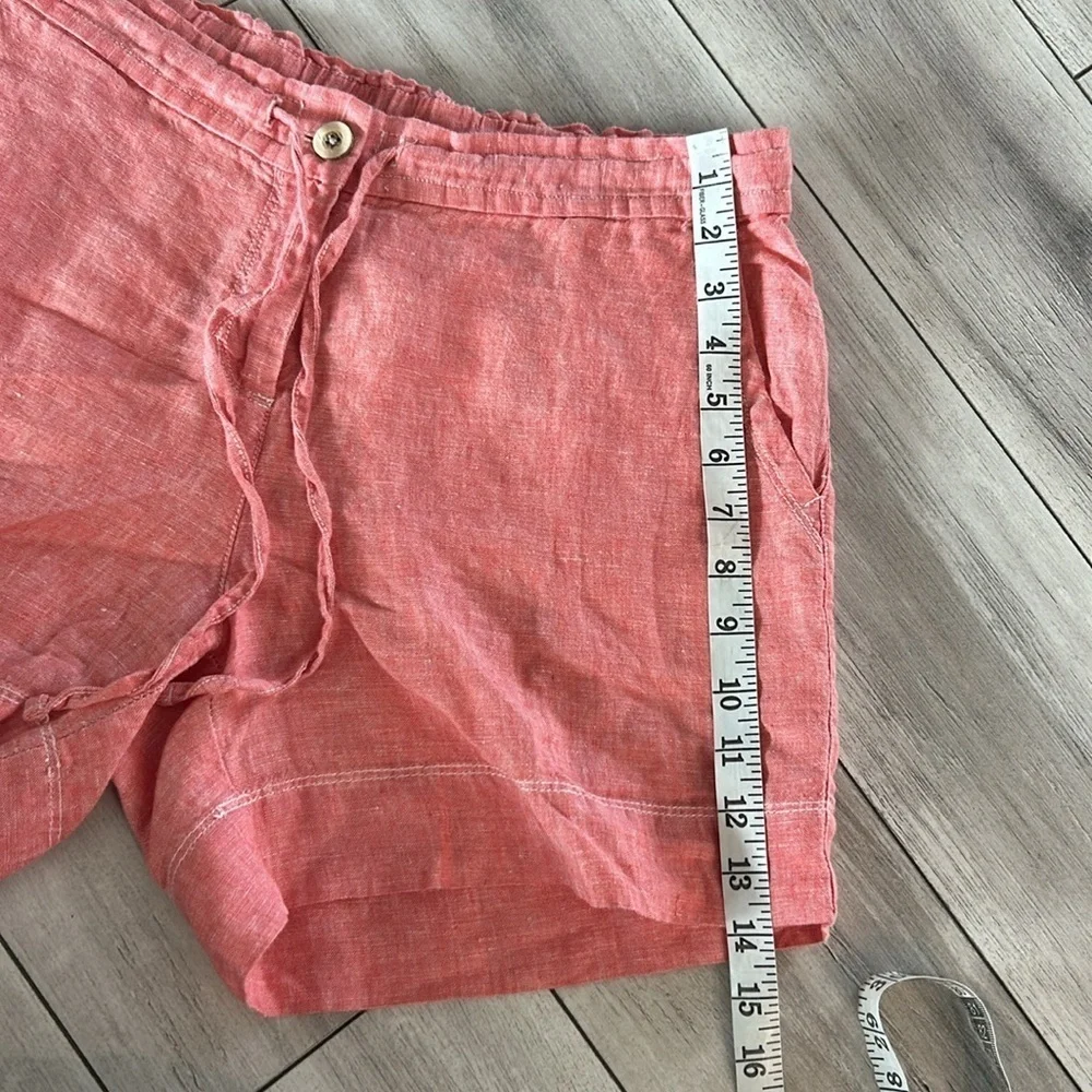 Tommy Bahama 100% Linen coral shorts size small